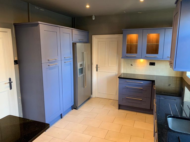 After kitchen cabinet respray in Durham