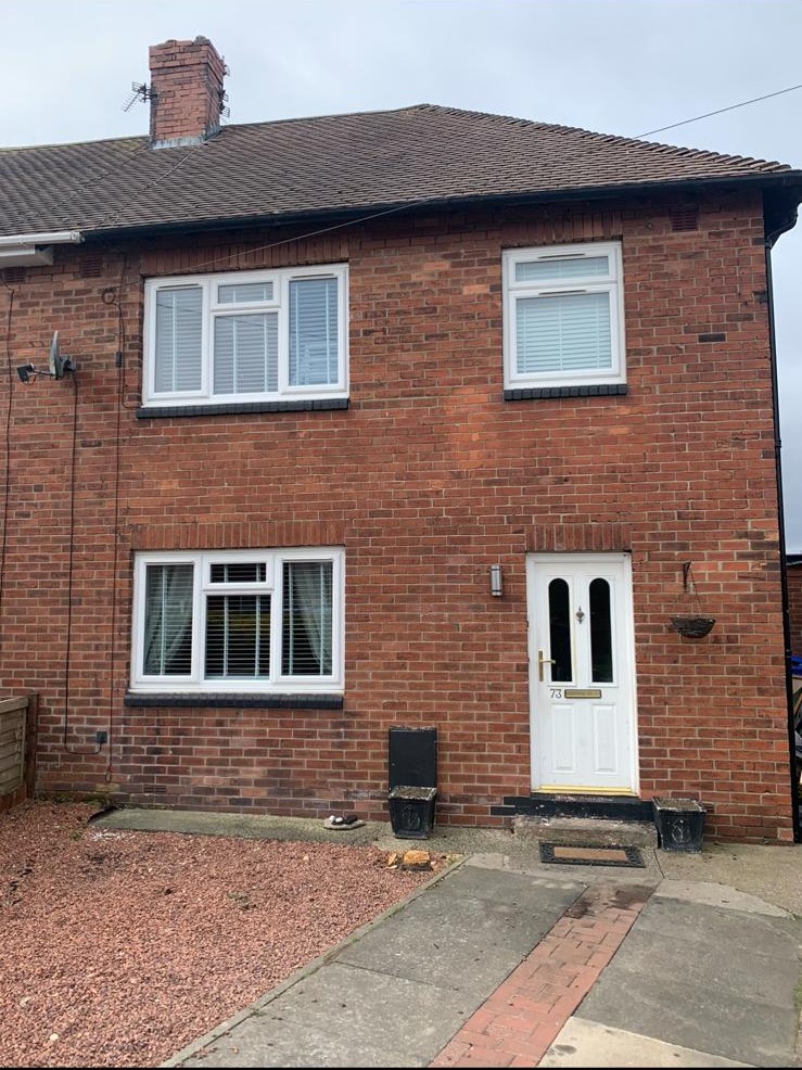 Before picture - uPVC window and door respraying in Durham