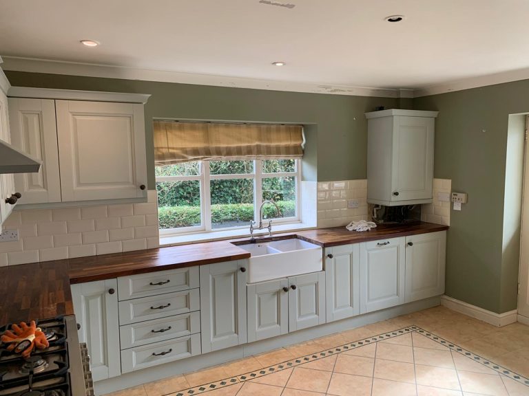 After kitchen cabinet respray in Durham
