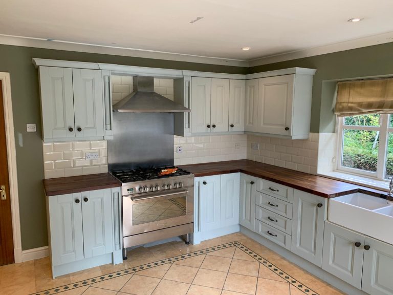 After kitchen cabinet respray in Durham